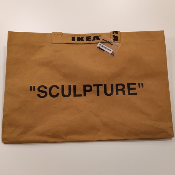 Virgil Abloh x IKEA Off White SCULPTURE Large BAG Markerad NWT - Picture 3 of 7
